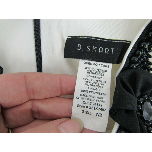 B. Smart women's dress cream and black tank top sleeve MED (7-8) - Picture 6 of 9